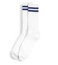 WHITE POSTAL CREW SOCK NYLON/COTTON