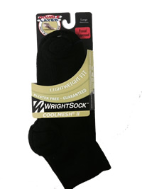 Wrightsock Lightweight Black Ankle - Medium
